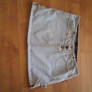 Abercrombie and Fitch striped jean mini skirt